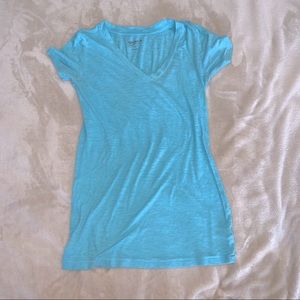 Light blue v neck